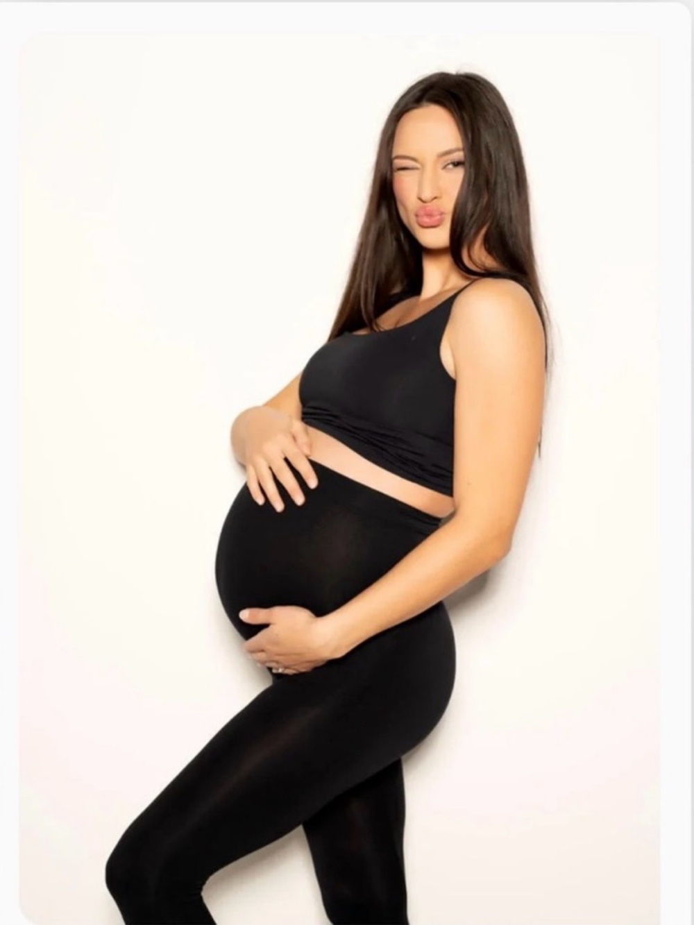 Mamafique Black Maternity Leggings Size XL